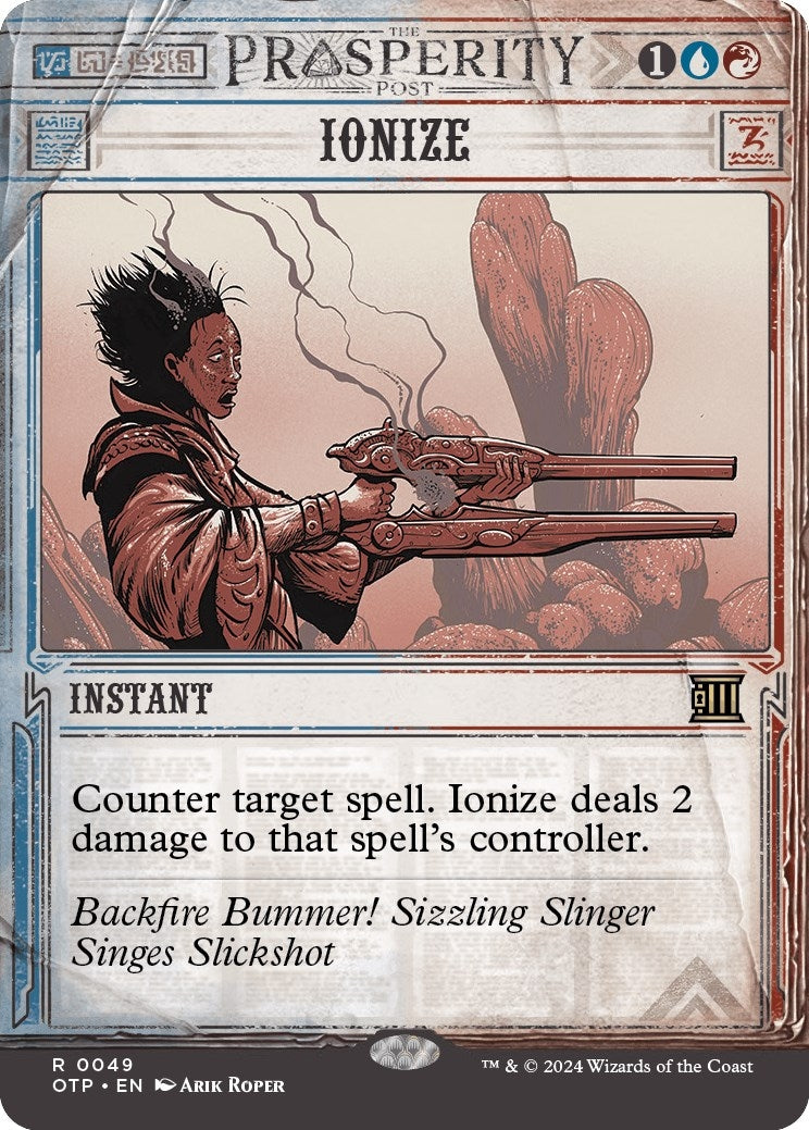 Image for Ionize (49) (Outlaws of Thunder Junction: Breaking News) (OTP) - Magic: The Gathering