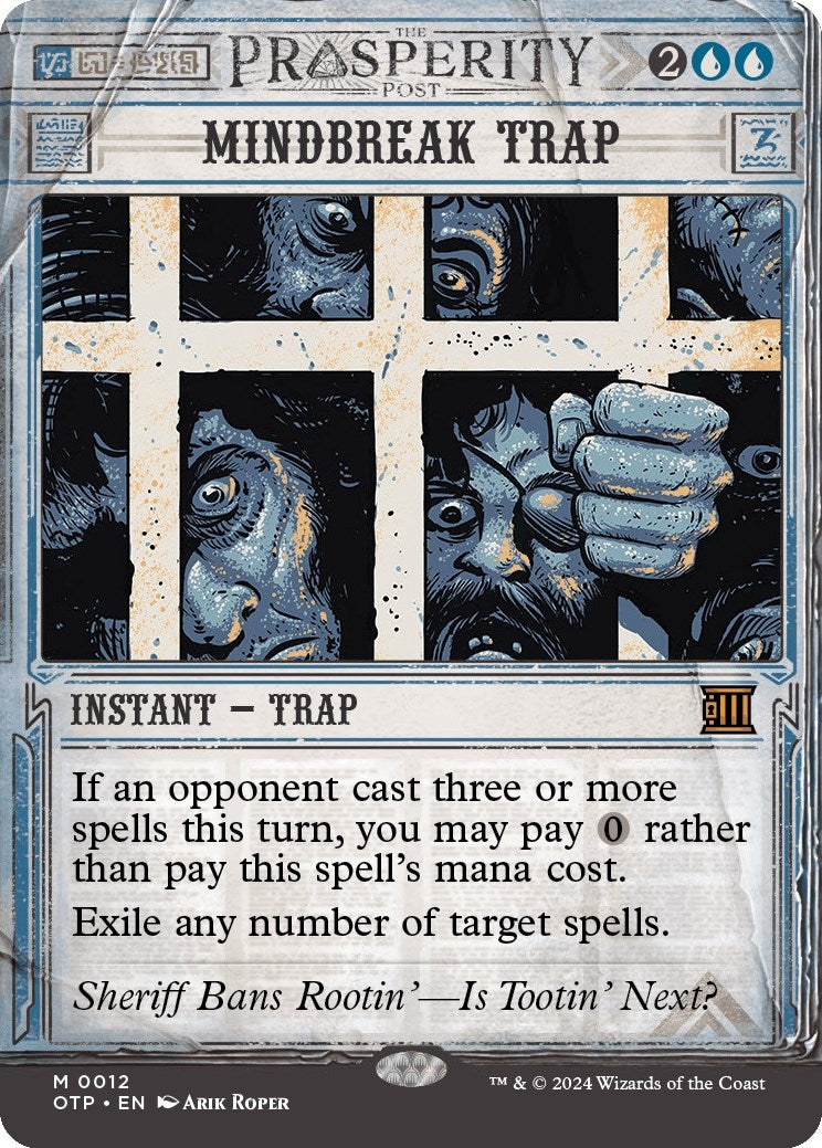 Image for Mindbreak Trap (12) (Outlaws of Thunder Junction: Breaking News) (OTP) - Magic: The Gathering