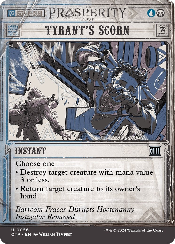 Image for Tyrant's Scorn (56) (Outlaws of Thunder Junction: Breaking News) (OTP) - Magic: The Gathering