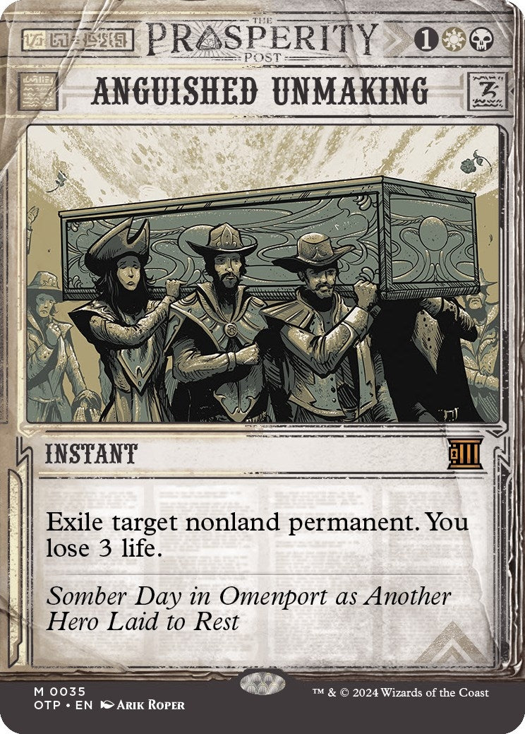Image for Anguished Unmaking (35) (Outlaws of Thunder Junction: Breaking News) (OTP) - Magic: The Gathering