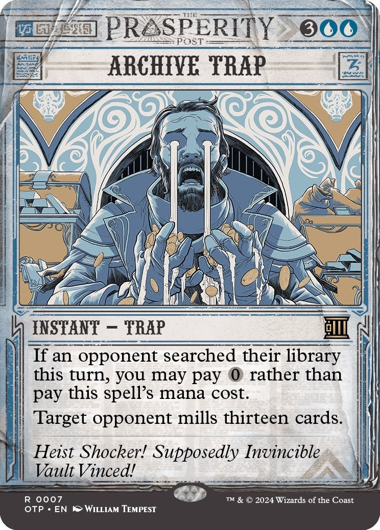 Image for Archive Trap (7) (Outlaws of Thunder Junction: Breaking News) (OTP) - Magic: The Gathering