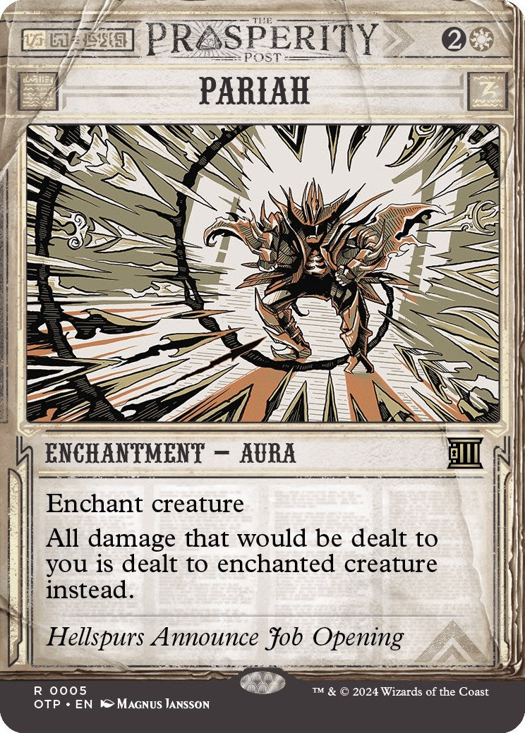 Image for Pariah (5) (Outlaws of Thunder Junction: Breaking News) (OTP) - Magic: The Gathering