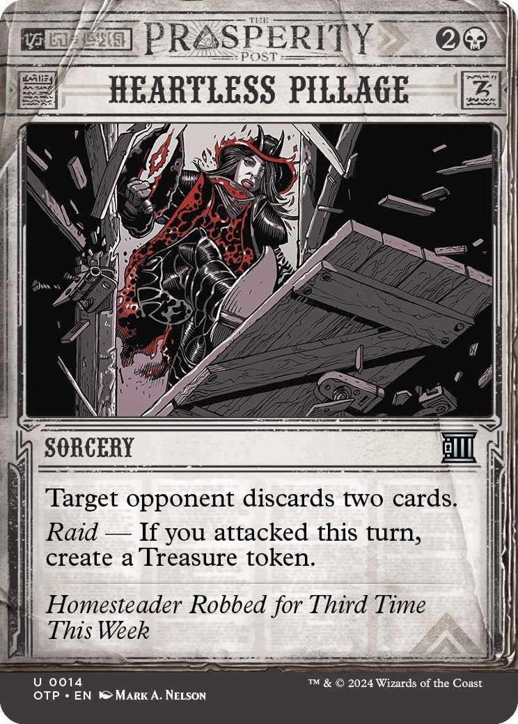 Image for Heartless Pillage (14) (Outlaws of Thunder Junction: Breaking News) (OTP) - Magic: The Gathering