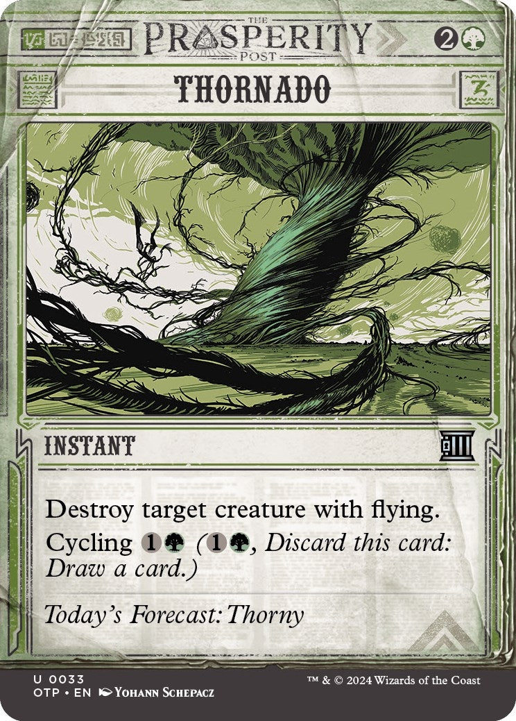Image for Thornado (33) (Outlaws of Thunder Junction: Breaking News) (OTP) - Magic: The Gathering