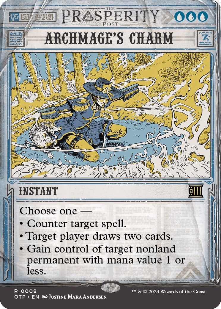 Image for Archmage's Charm (8) (Outlaws of Thunder Junction: Breaking News) (OTP) - Magic: The Gathering