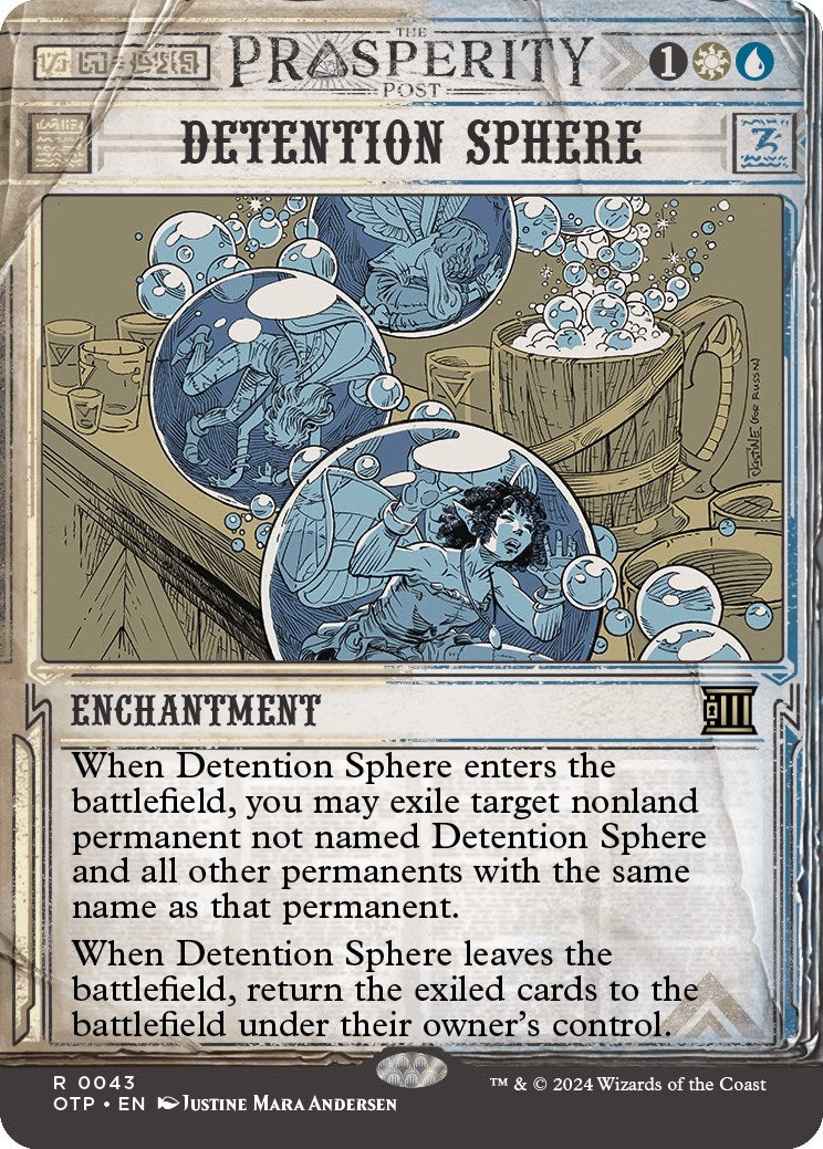 Image for Detention Sphere (43) (Outlaws of Thunder Junction: Breaking News) (OTP) - Magic: The Gathering
