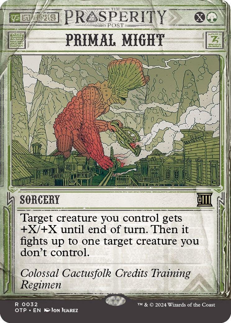 Image for Primal Might (32) (Outlaws of Thunder Junction: Breaking News) (OTP) - Magic: The Gathering
