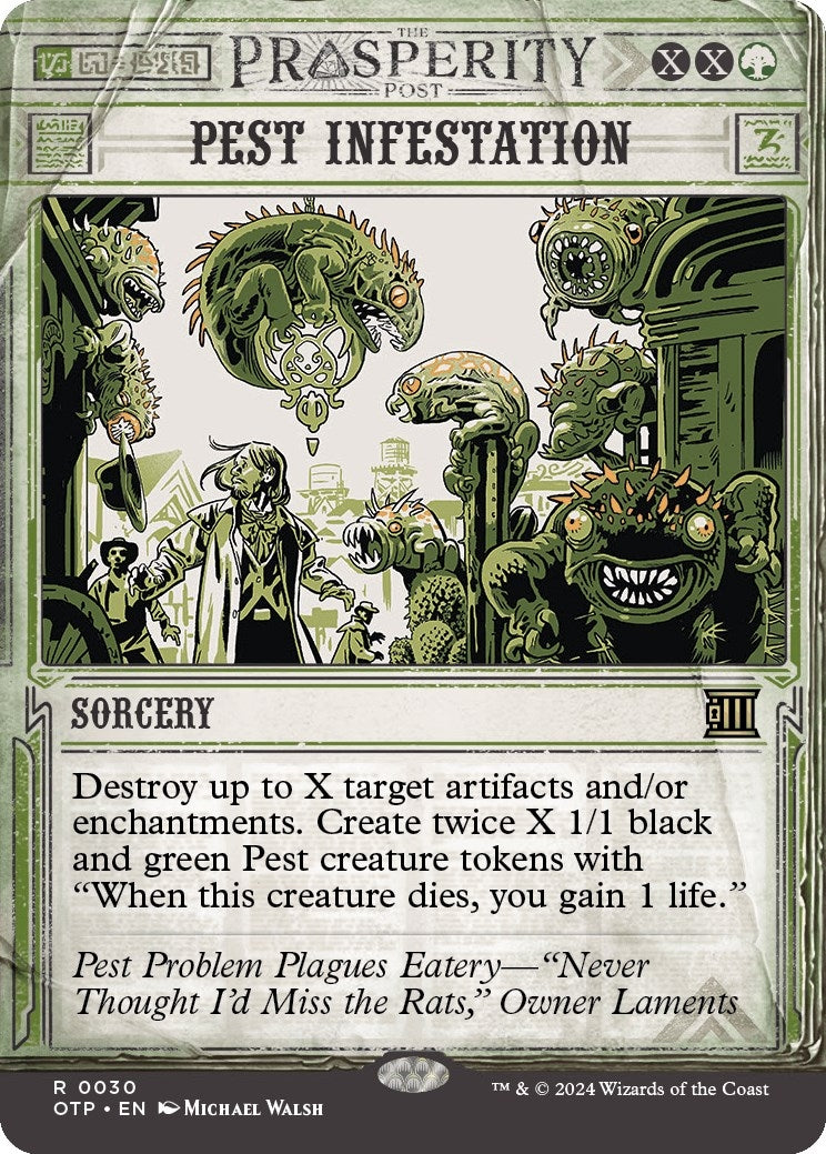 Image for Pest Infestation (30) (Outlaws of Thunder Junction: Breaking News) (OTP) - Magic: The Gathering