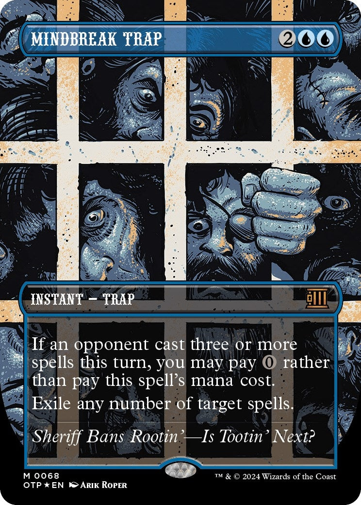 Image for Mindbreak Trap (Textured Foil) (68) (Outlaws of Thunder Junction: Breaking News) (OTP) - Magic: The Gathering