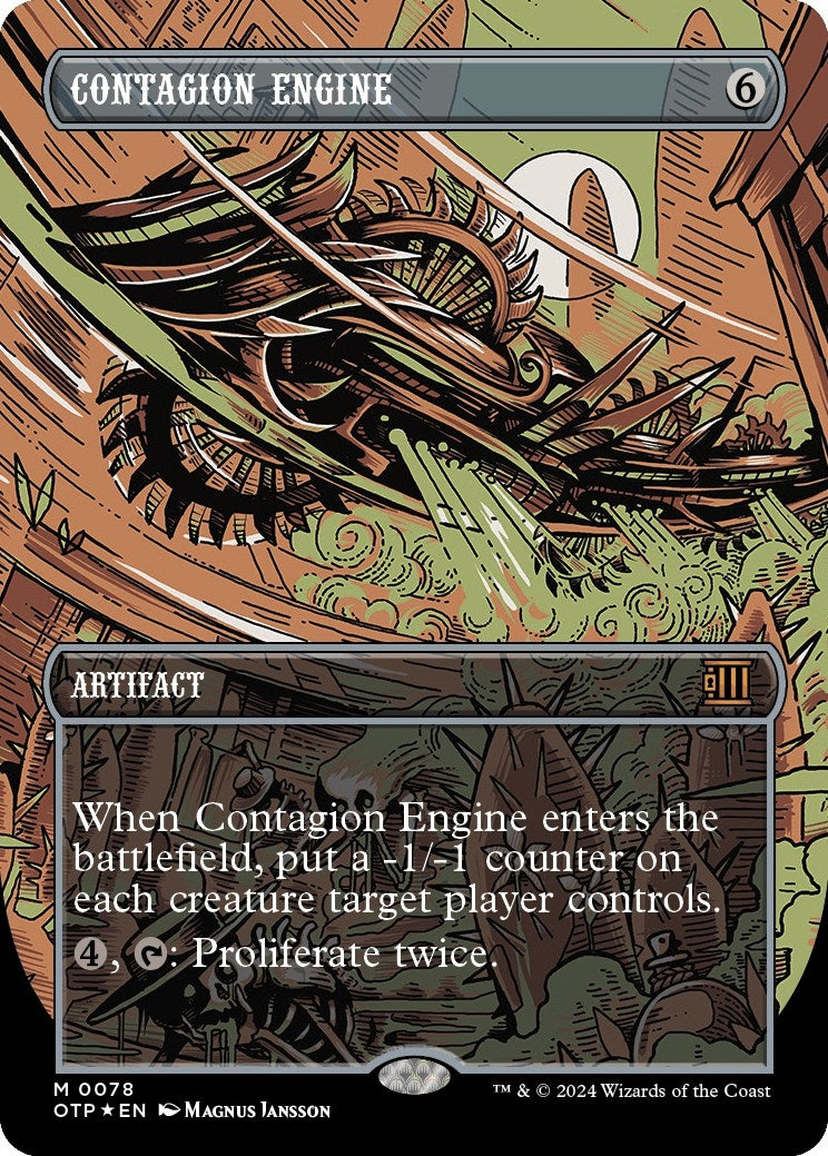 Image for Contagion Engine (Textured Foil) (78) (Outlaws of Thunder Junction: Breaking News) (OTP) - Magic: The Gathering