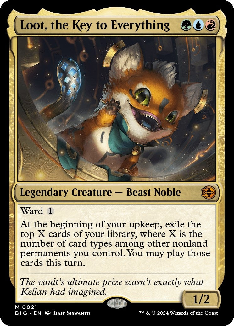 Image for Loot, the Key to Everything (21) (Outlaws of Thunder Junction: The Big Score) (BIG) - Magic: The Gathering