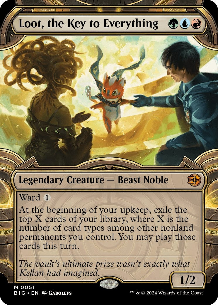 Image for Loot, the Key to Everything (Showcase) (51) (Outlaws of Thunder Junction: The Big Score) (BIG) - Magic: The Gathering