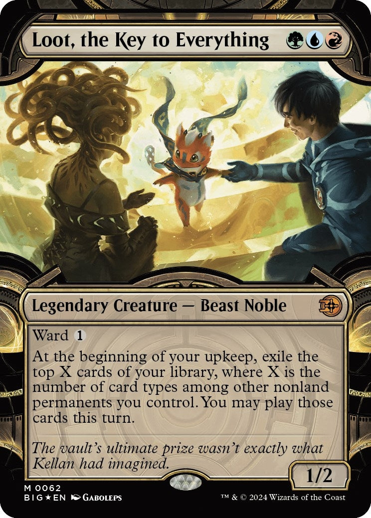 Image for Loot, the Key to Everything (Showcase) (Raised Foil) (62) (Outlaws of Thunder Junction: The Big Score) (BIG) - Magic: The Gathering