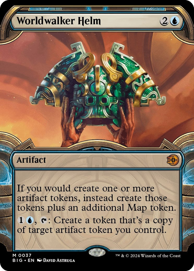Image for Worldwalker Helm (Showcase) (37) (Outlaws of Thunder Junction: The Big Score) (BIG) - Magic: The Gathering