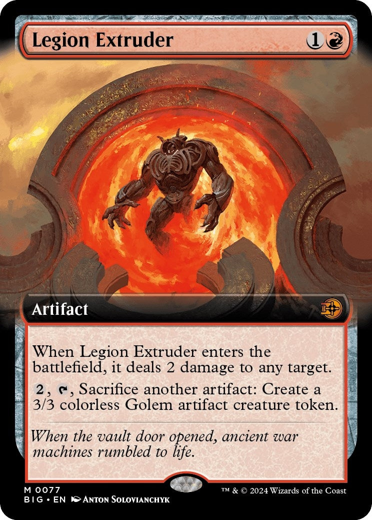 Image for Legion Extruder (Extended Art) (77) (Outlaws of Thunder Junction: The Big Score) (BIG) - Magic: The Gathering