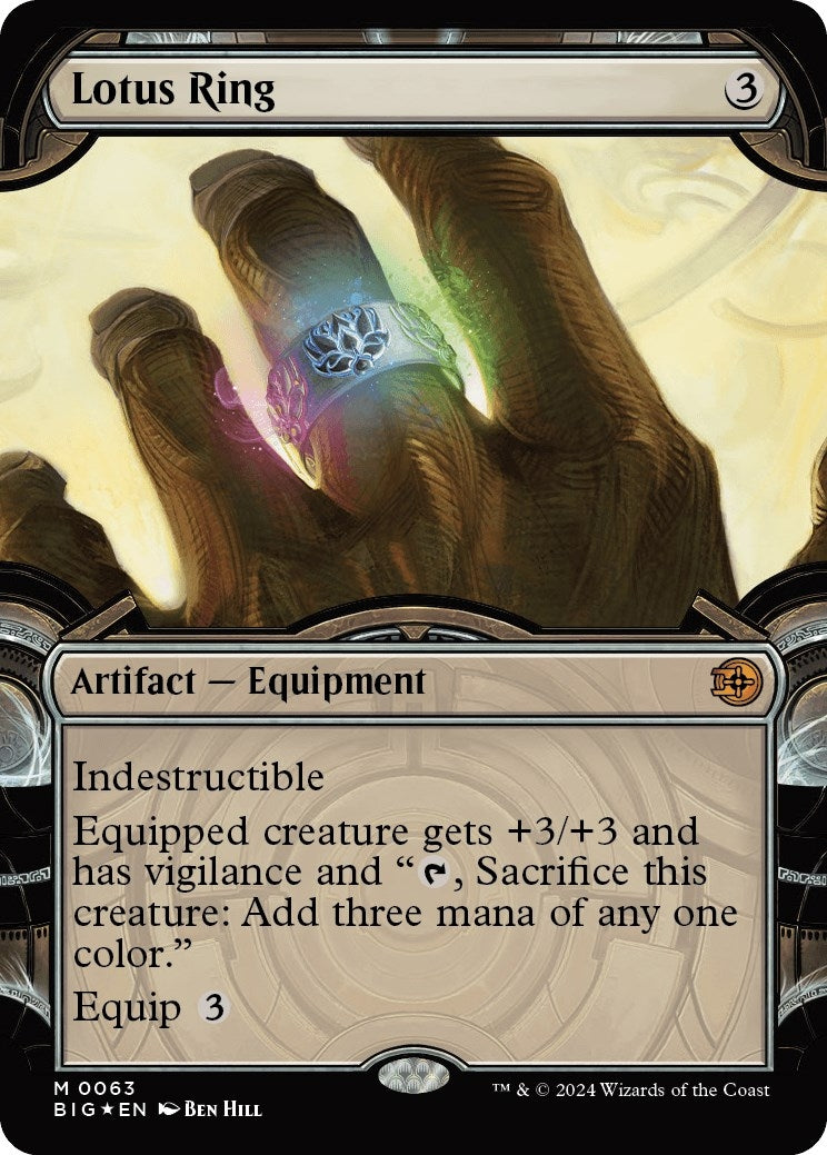 Image for Lotus Ring (Showcase) (Raised Foil) (63) (Outlaws of Thunder Junction: The Big Score) (BIG) - Magic: The Gathering