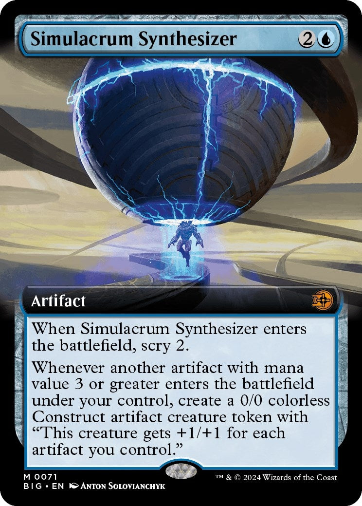 Image for Simulacrum Synthesizer (Extended Art) (71) (Outlaws of Thunder Junction: The Big Score) (BIG) - Magic: The Gathering