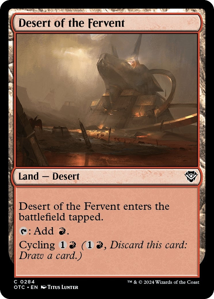 Image for Desert of the Fervent (284) - Magic: The Gathering