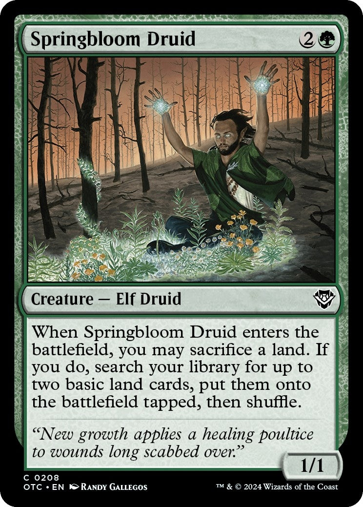 Image for Springbloom Druid (208) - Magic: The Gathering