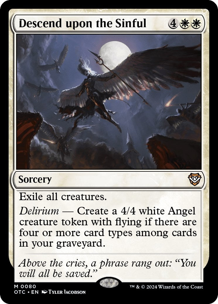 Image for Descend upon the Sinful (80) - Magic: The Gathering