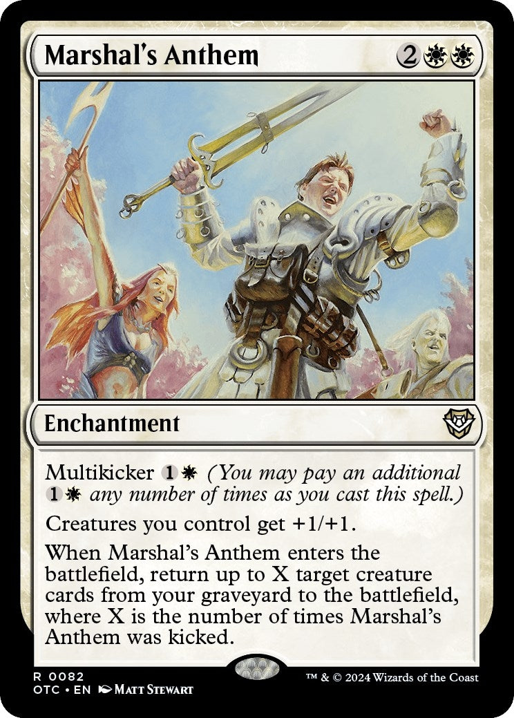 Image for Marshal's Anthem (82) - Magic: The Gathering
