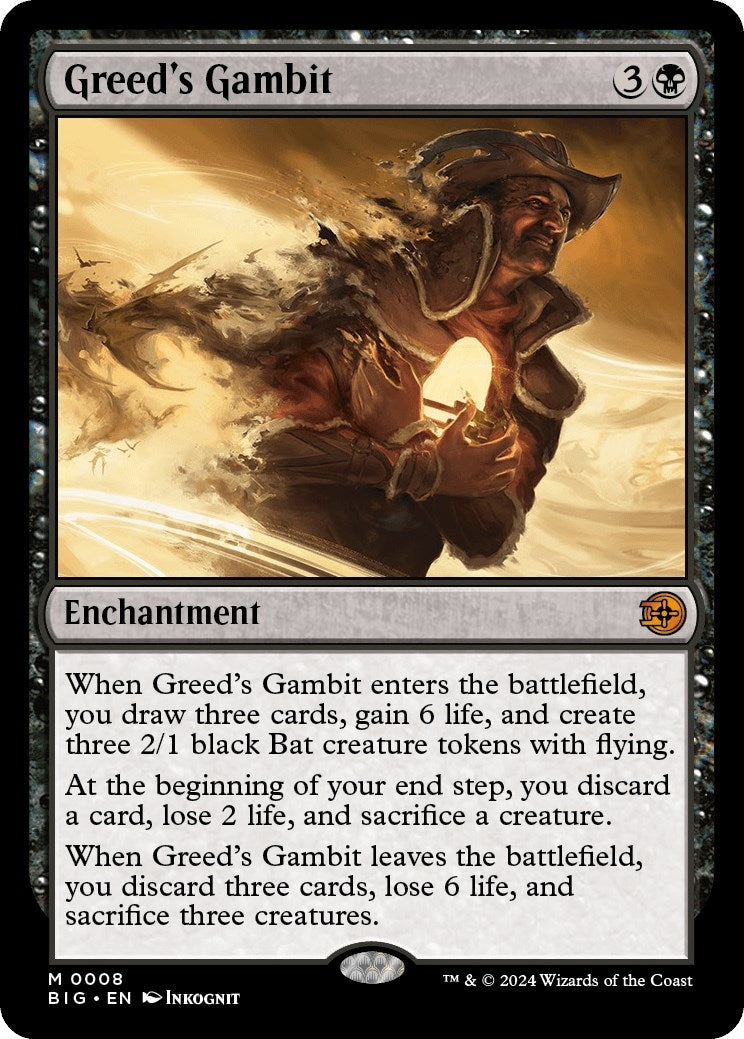 Image for Greed's Gambit (8) (Outlaws of Thunder Junction: The Big Score) (BIG) - Magic: The Gathering
