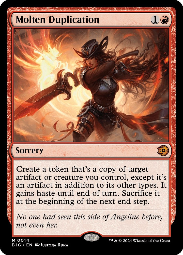 Image for Molten Duplication (14) (Outlaws of Thunder Junction: The Big Score) (BIG) - Magic: The Gathering