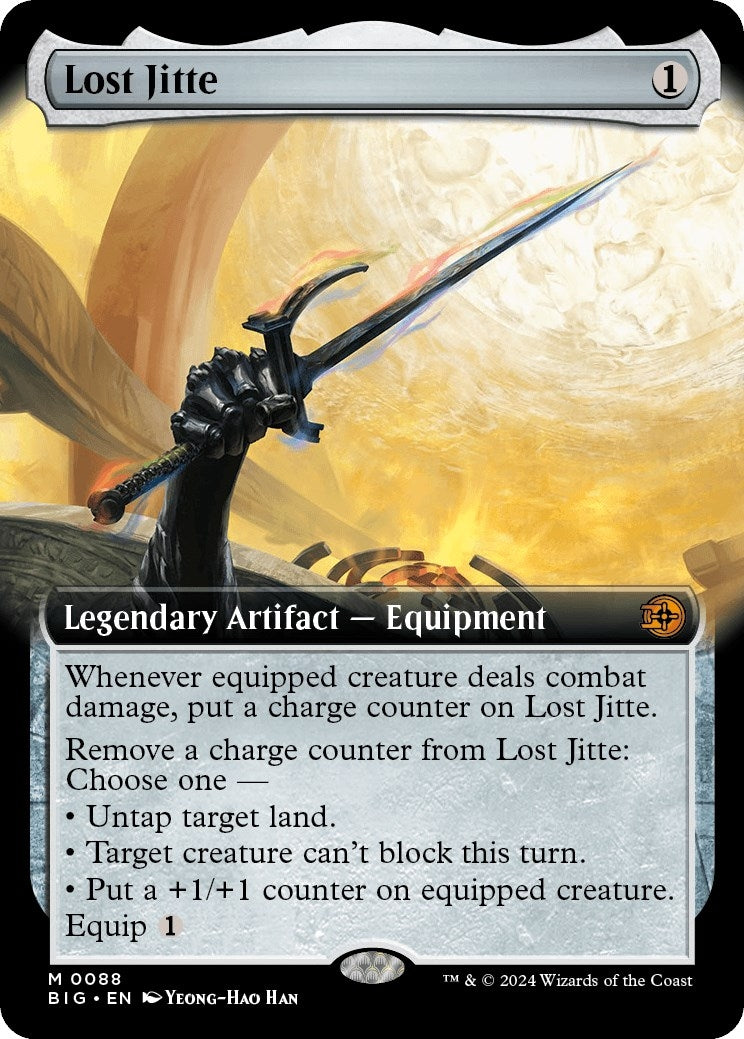 Image for Lost Jitte (Extended Art) (88) (Outlaws of Thunder Junction: The Big Score) (BIG) - Magic: The Gathering