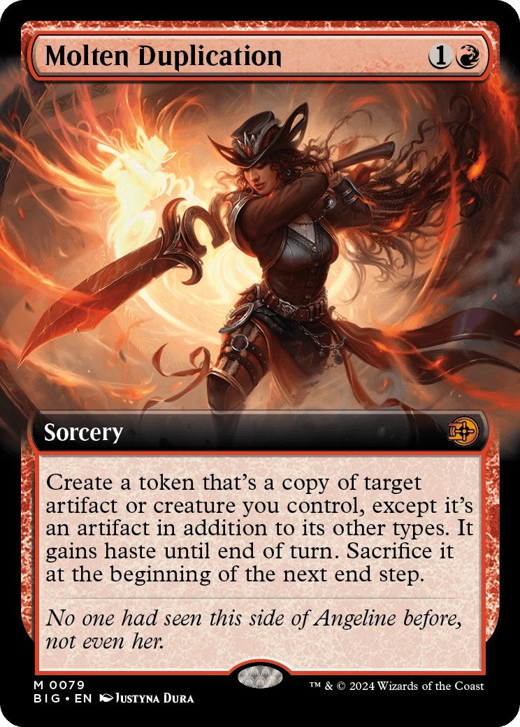 Image for Molten Duplication (Extended Art) (79) (Outlaws of Thunder Junction: The Big Score) (BIG) - Magic: The Gathering