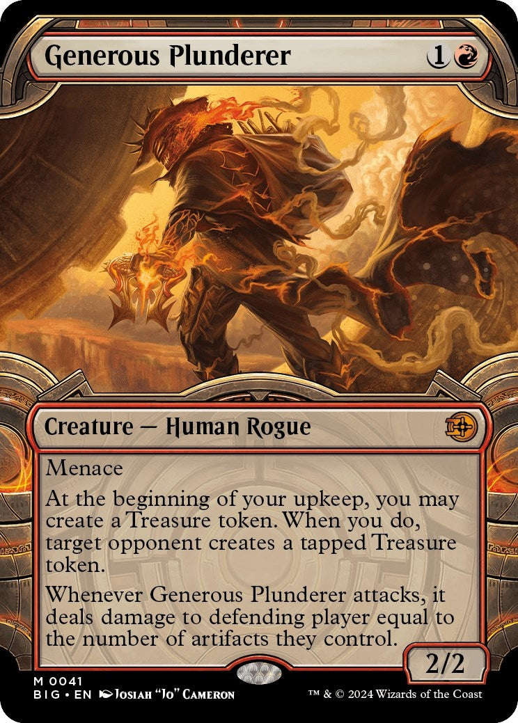 Image for Generous Plunderer (Showcase) (41) (Outlaws of Thunder Junction: The Big Score) (BIG) - Magic: The Gathering