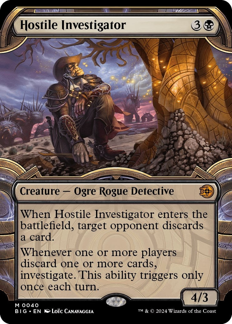 Image for Hostile Investigator (Showcase) (40) (Outlaws of Thunder Junction: The Big Score) (BIG) - Magic: The Gathering