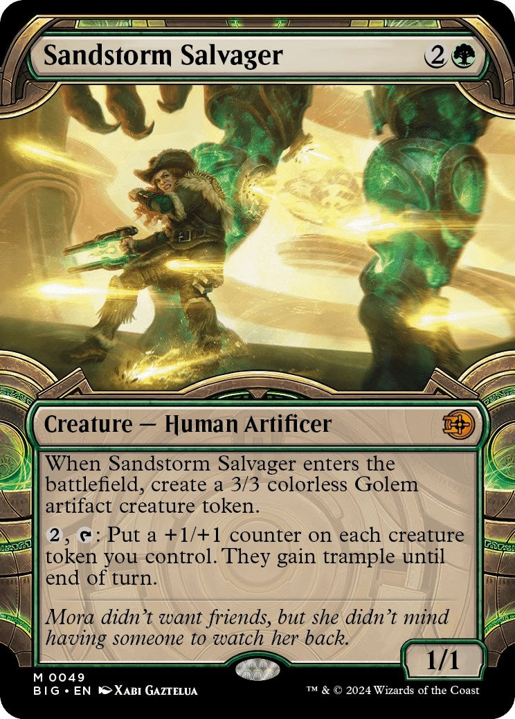 Image for Sandstorm Salvager (Showcase) (49) (Outlaws of Thunder Junction: The Big Score) (BIG) - Magic: The Gathering
