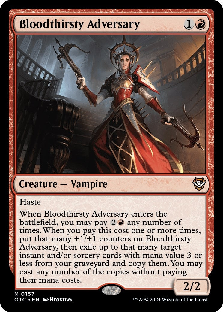 Image for Bloodthirsty Adversary (157) - Magic: The Gathering
