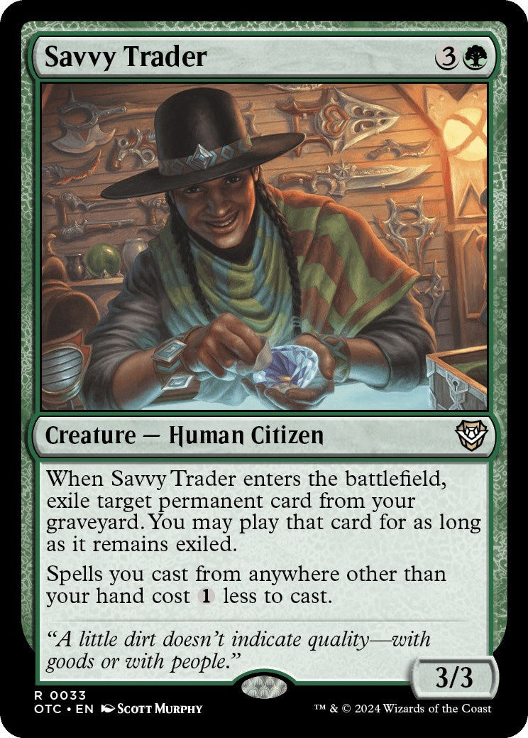 Image for Savvy Trader (33) - Magic: The Gathering