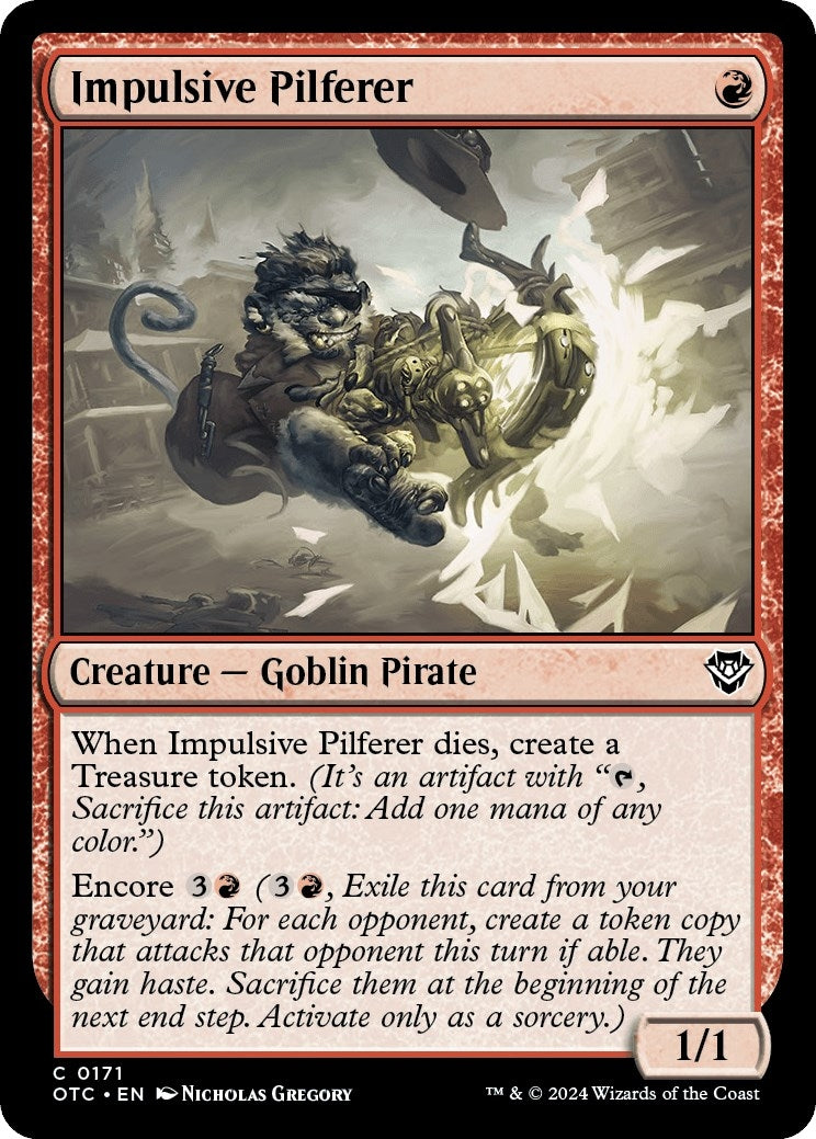 Image for Impulsive Pilferer (171) - Magic: The Gathering
