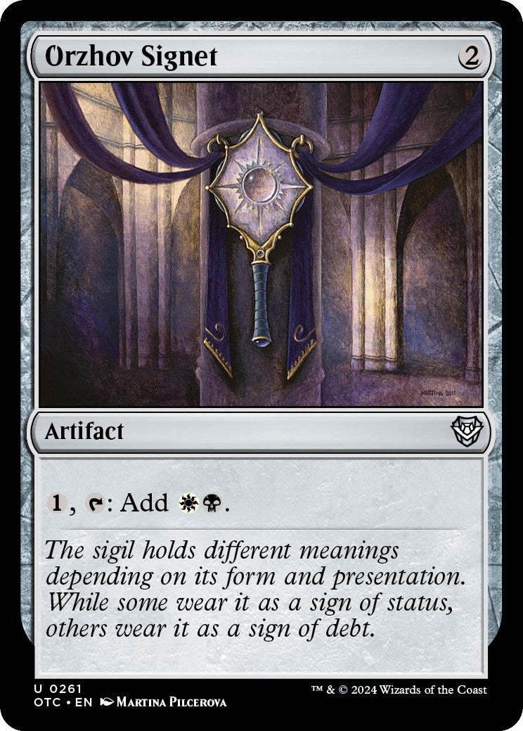 Image for Orzhov Signet (261) - Magic: The Gathering