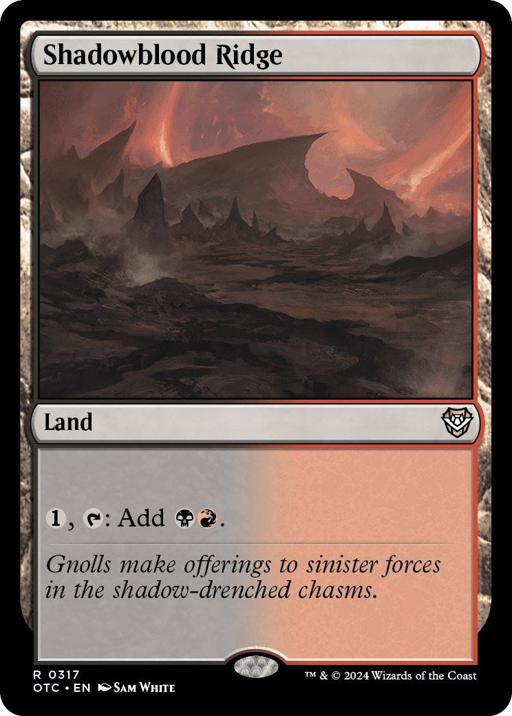 Image for Shadowblood Ridge (317) - Magic: The Gathering