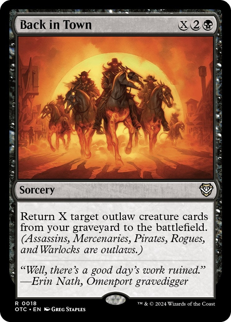 Image for Back in Town (18) - Magic: The Gathering