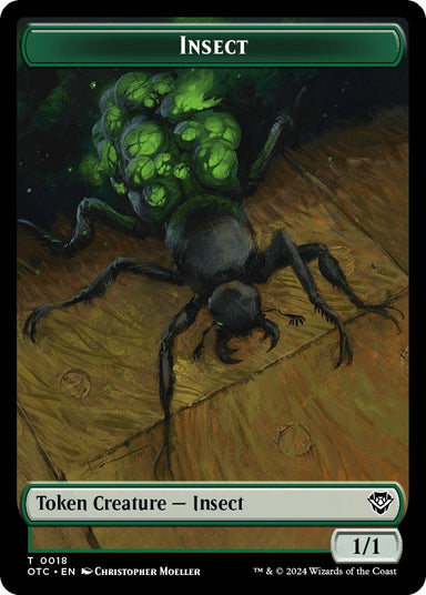 Image for Insect // Elemental (0017) Double-Sided Token (18 // 17) - Magic: The Gathering