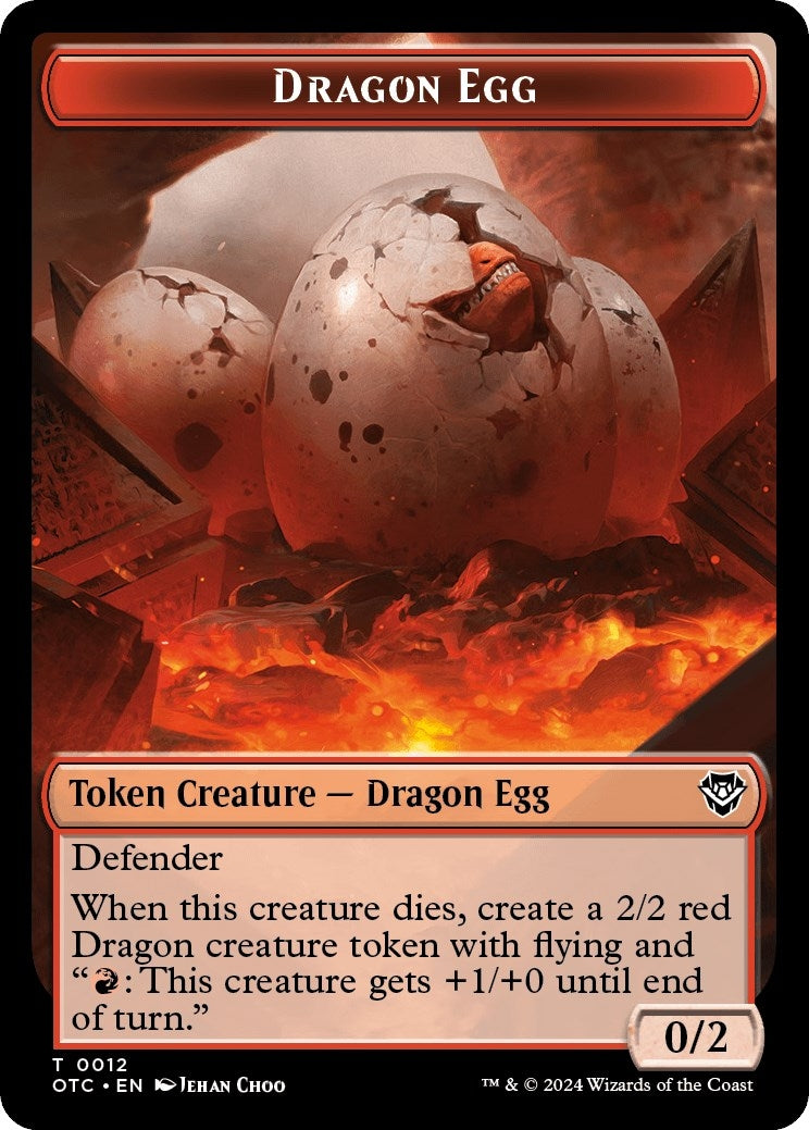 Image for Dragon Egg // Dragon Double-Sided Token (12 // 11) - Magic: The Gathering