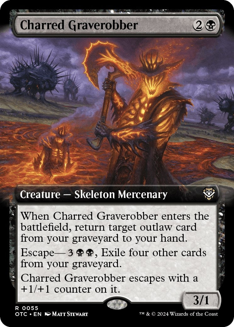 Image for Charred Graverobber (Extended Art) (55) - Magic: The Gathering