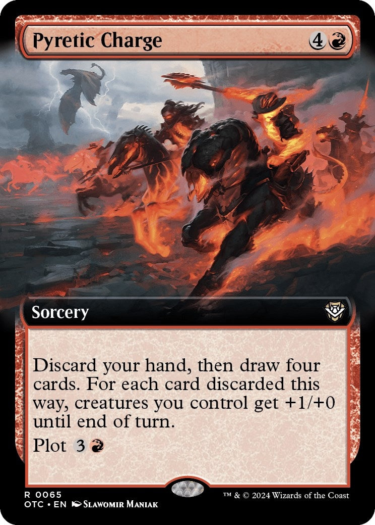 Image for Pyretic Charge (Extended Art) (65) - Magic: The Gathering