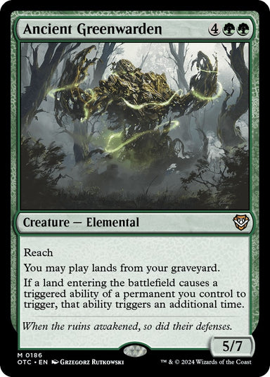 Image for Ancient Greenwarden (186) - Magic: The Gathering