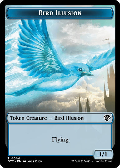 Image for Bird Illusion // Elemental (0014) Double-Sided Token (4 // 14) - Magic: The Gathering