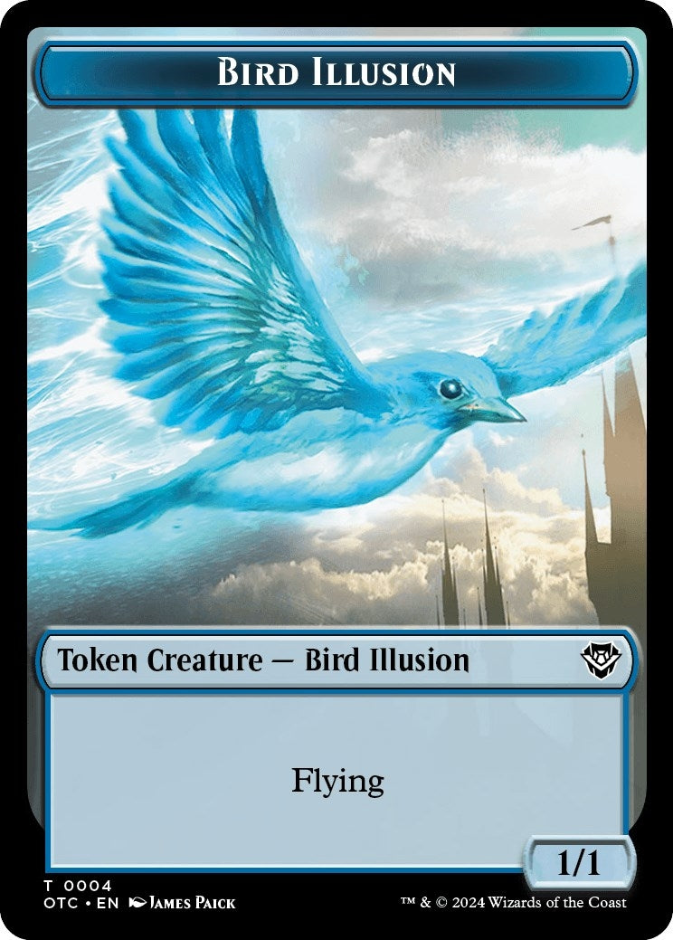Image for Bird Illusion // Elemental (0014) Double-Sided Token (4 // 14) - Magic: The Gathering