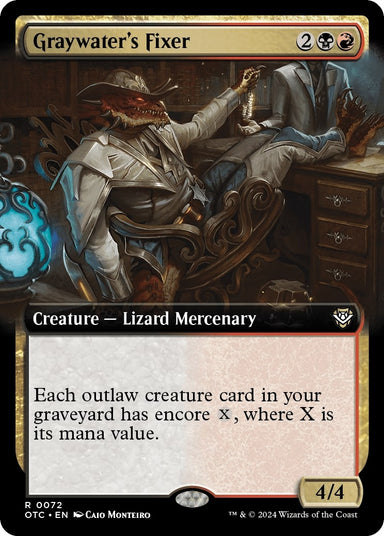 Image for Graywater's Fixer (Extended Art) (72) - Magic: The Gathering