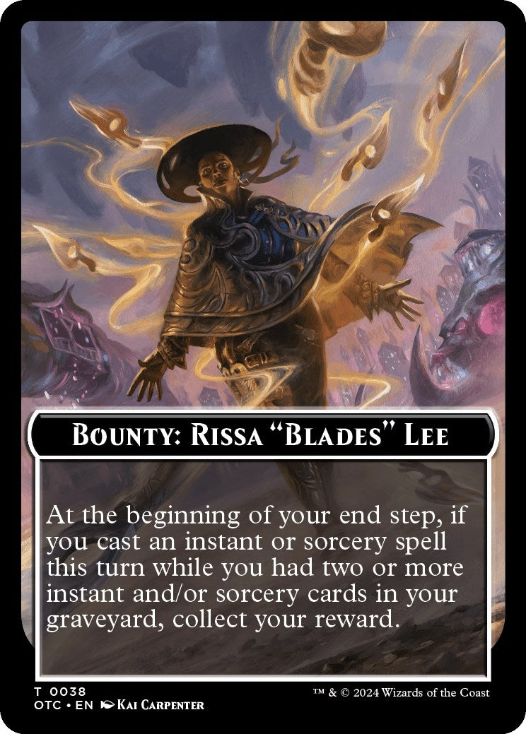 Image for Bounty: Rissa "Blades" Lee // Bounty Rules Double-Sided Token (38) - Magic: The Gathering