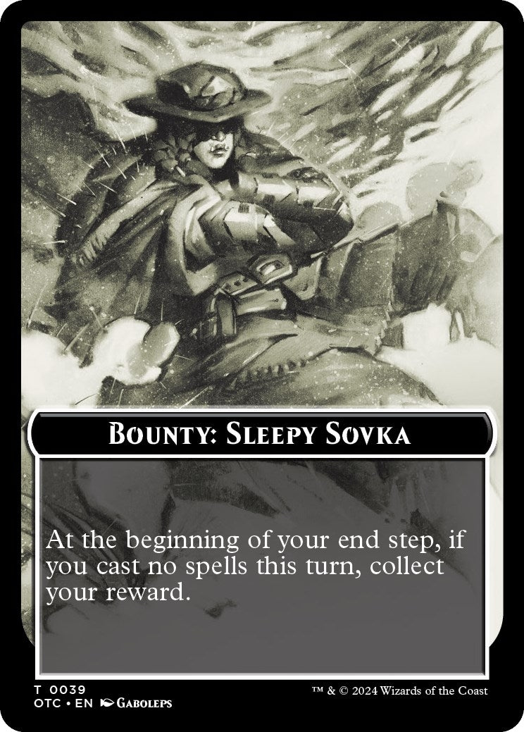 Image for Bounty: Sleepy Sovka // Bounty Rules Double-Sided Token (39) - Magic: The Gathering