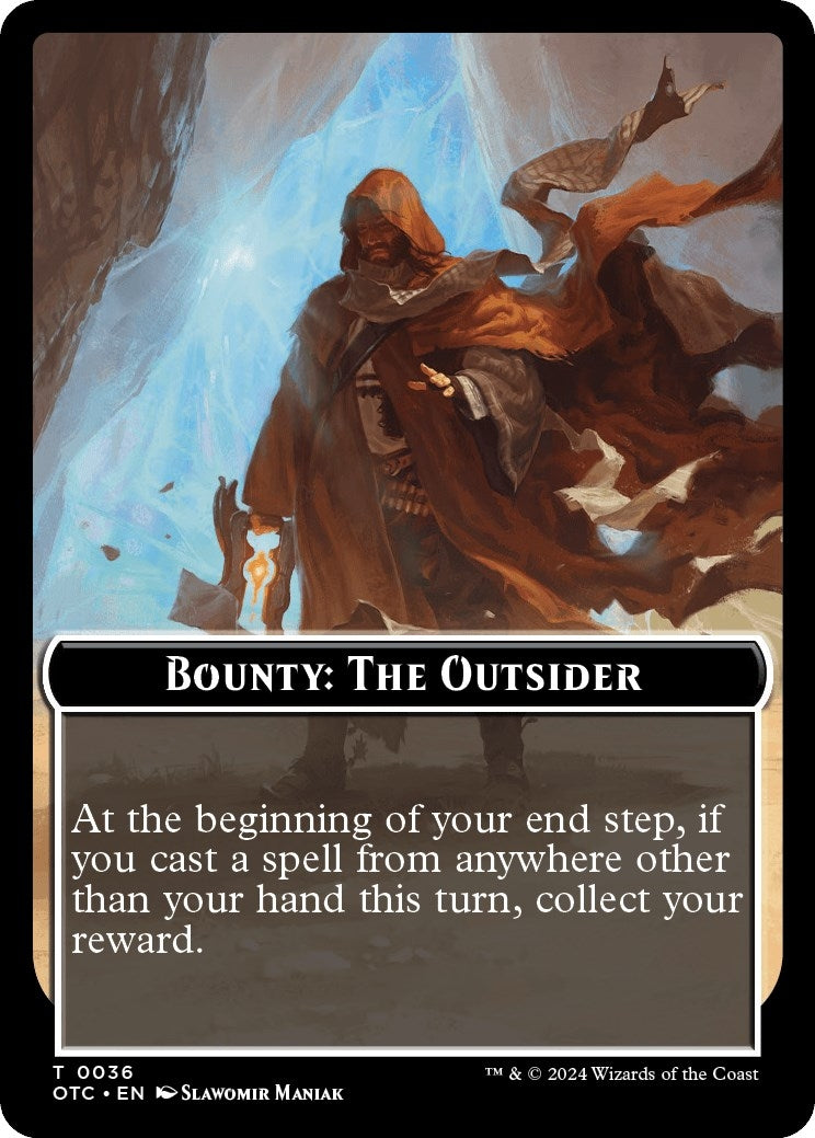 Image for Bounty: The Outsider // Bounty Rules Double-Sided Token (36) - Magic: The Gathering