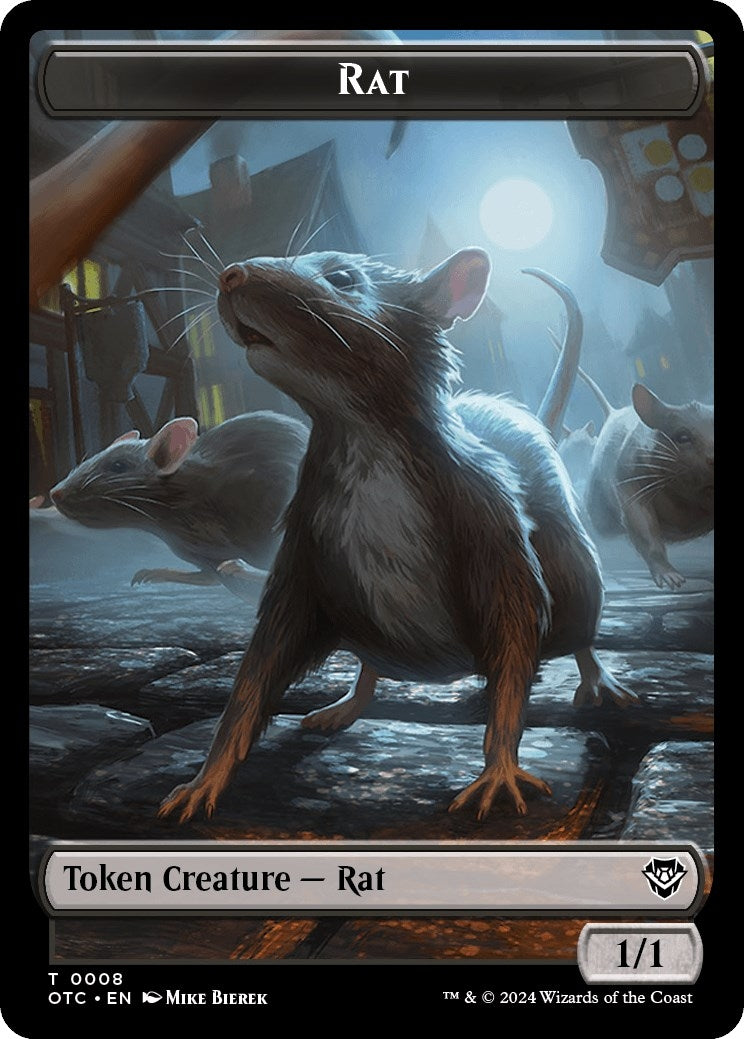 Image for Rat // Blood Double-Sided Token (8 // 24) - Magic: The Gathering